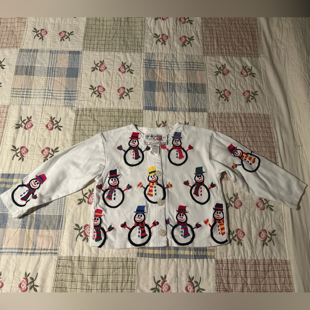 Michael Simon Simon Sez Christmas snowman shirt